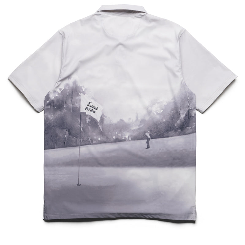 Eastside Golf Canvas Print Snap Placket Polo - Cool Grey Tonal