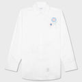 Oversized L/S Shirt w/ All Over Embroidery - White