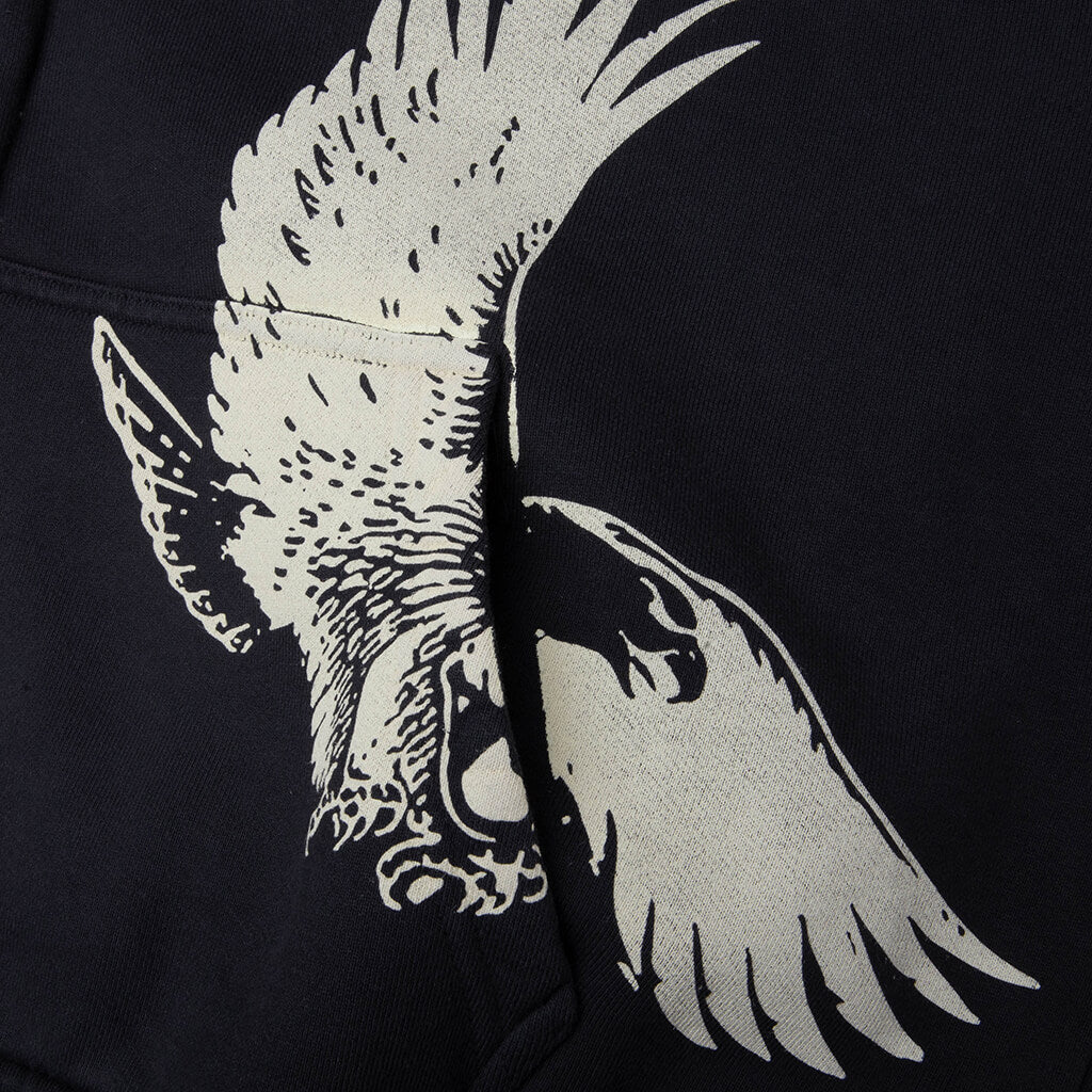 Eagle Pass Zip-Up Hoodie - Vintage Black/White