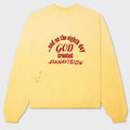 Eden Roc Knitted Crewneck Sweater - Yellow
