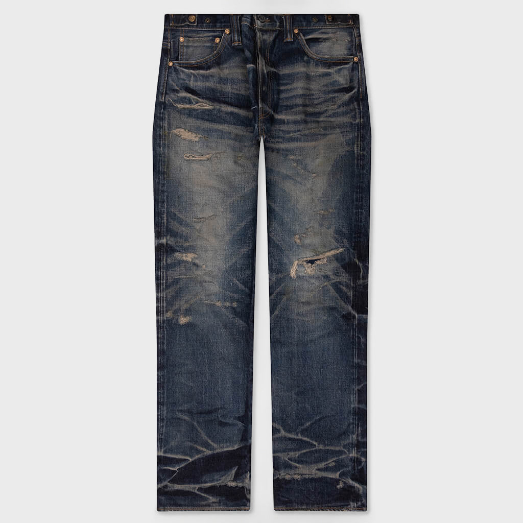 Edo Straight 'Aza' Repaired - Mid Blue