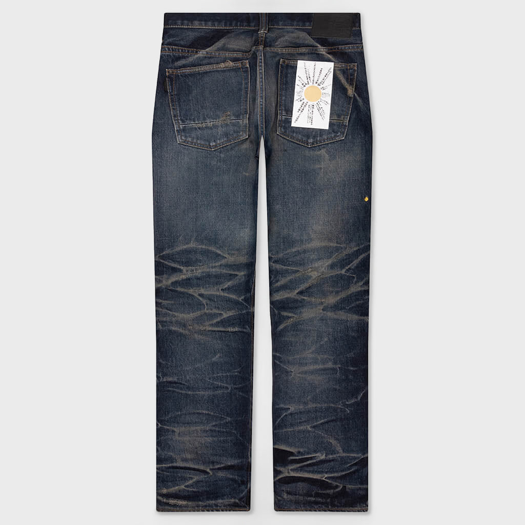 Edo Straight 'Aza' Repaired - Mid Blue
