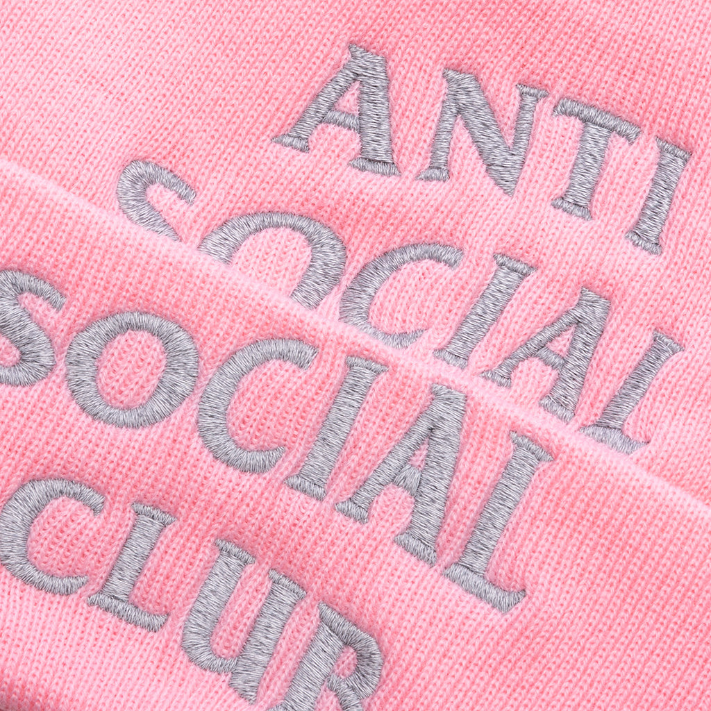 Embroidered Beanie - Pink