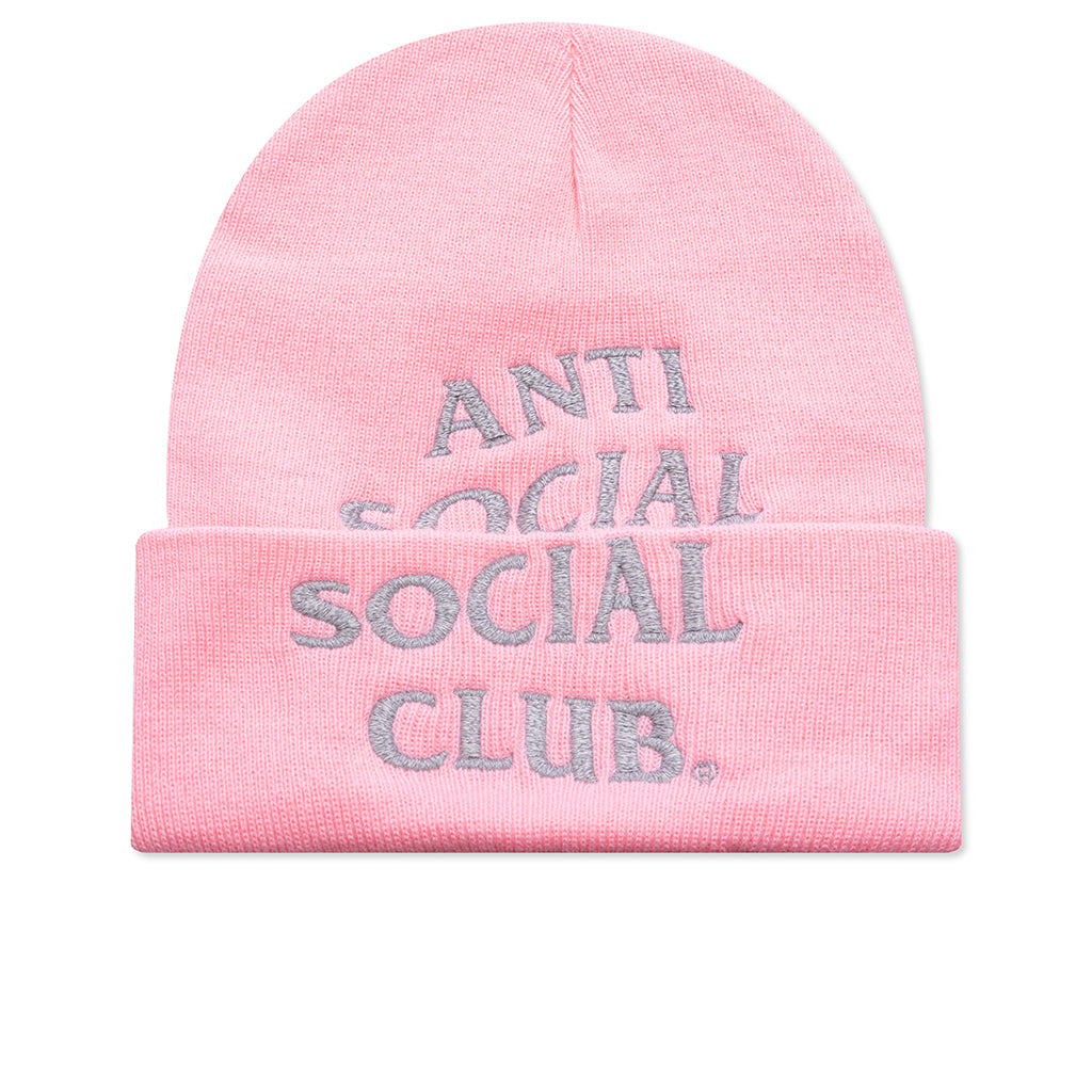 Embroidered Beanie - Pink