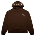 Embroidered Hoodie - Walnut W/ Cream