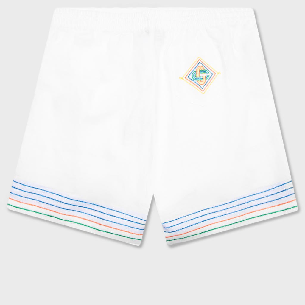 Embroidered Linen Shorts - Le Fil De La Musique