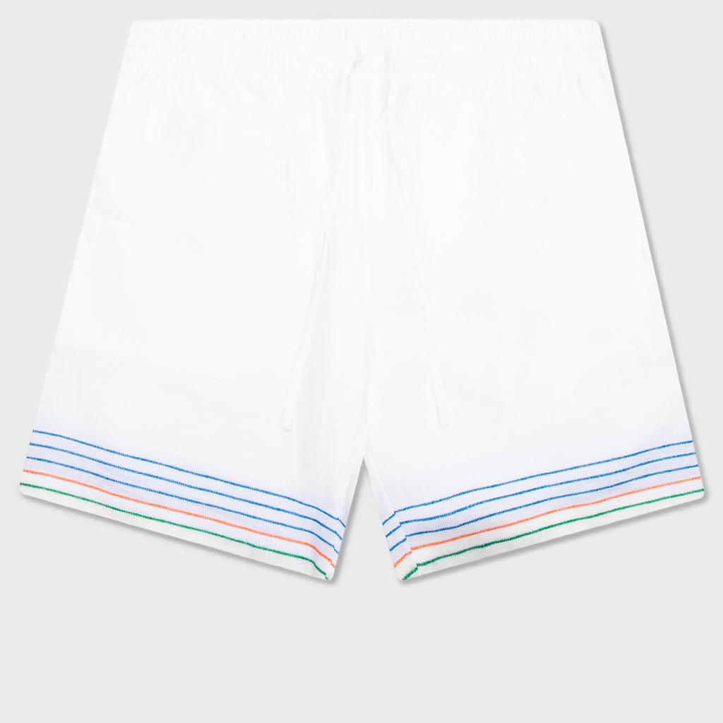 Embroidered Linen Shorts - Le Fil De La Musique