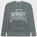 Embroidered Metal Logo Crewneck - Titanium