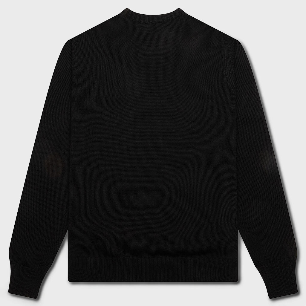 Embroidered Sweater - Black