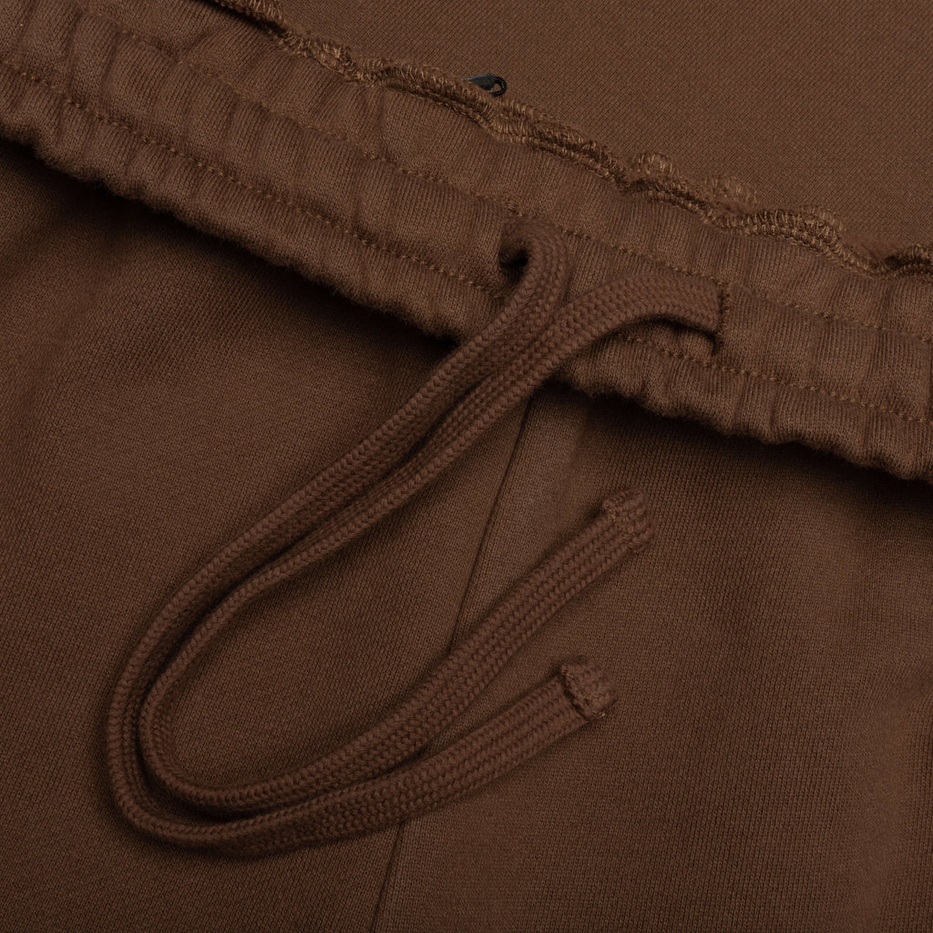 Embroidered Sweatpants - Walnut W/ Cream