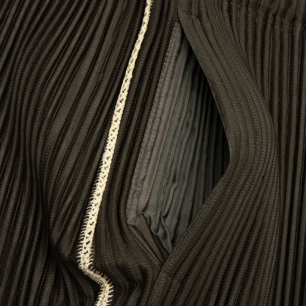 Embroidery Stripes Pants - Shade Grayish Brown