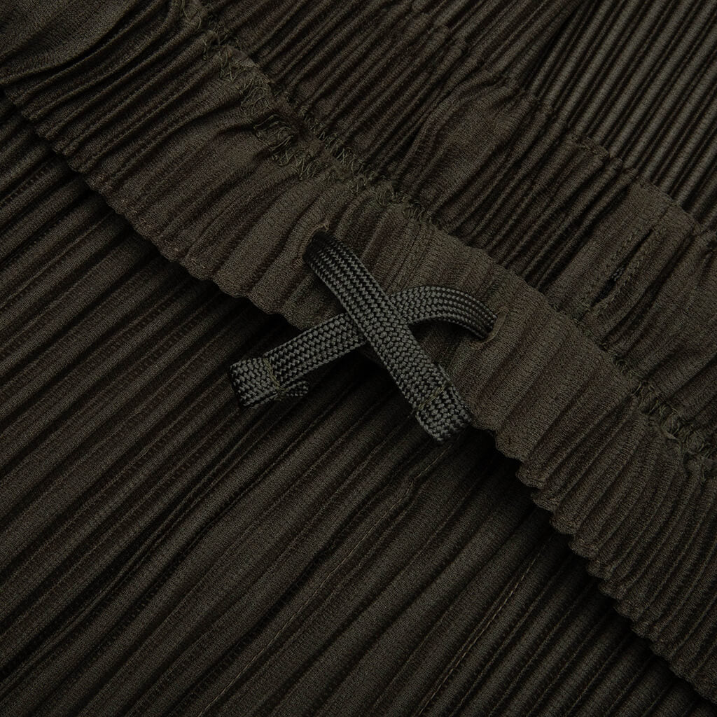 Embroidery Stripes Pants - Shade Grayish Brown