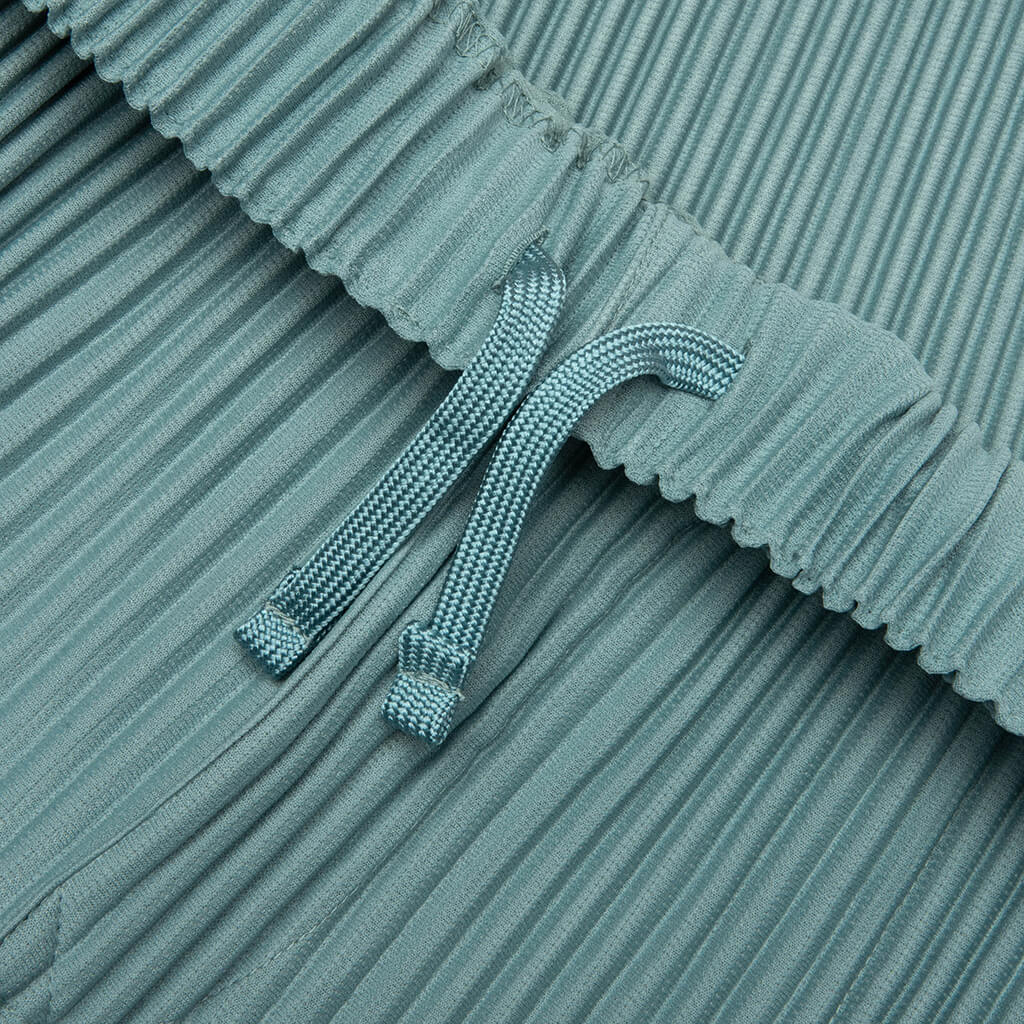 Embroidery Stripes Relaxed Pants - Gloom Blue