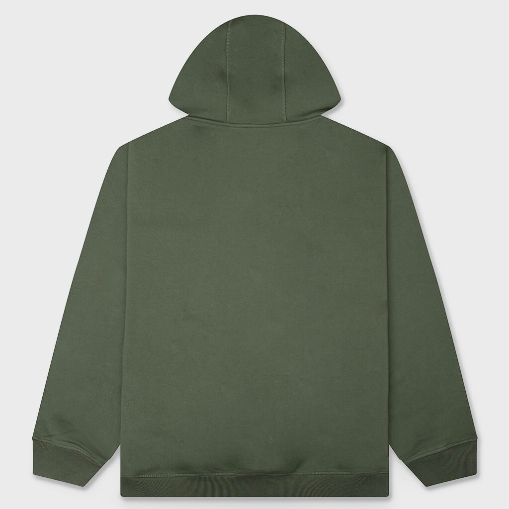 End The Bunny Zip Hooded Sweatshirt - Green