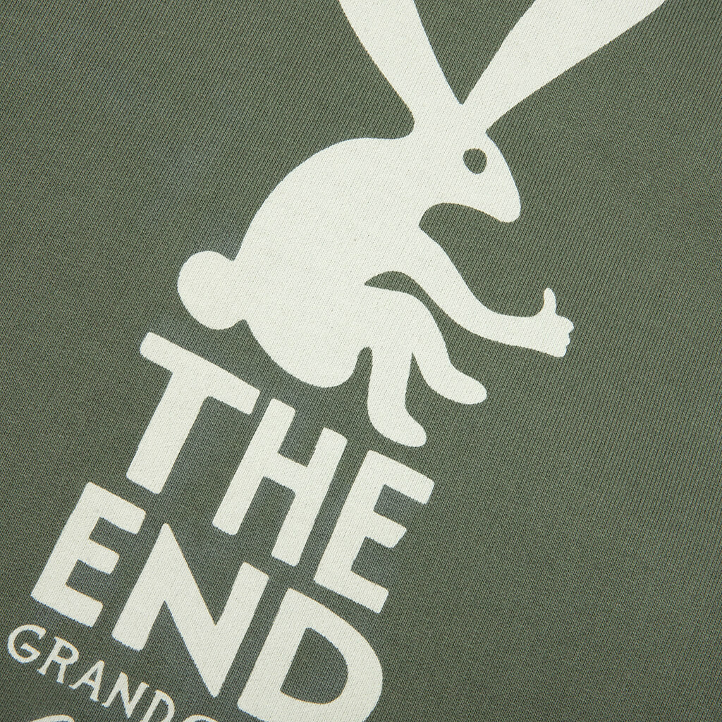 End The Bunny Zip Hooded Sweatshirt - Green