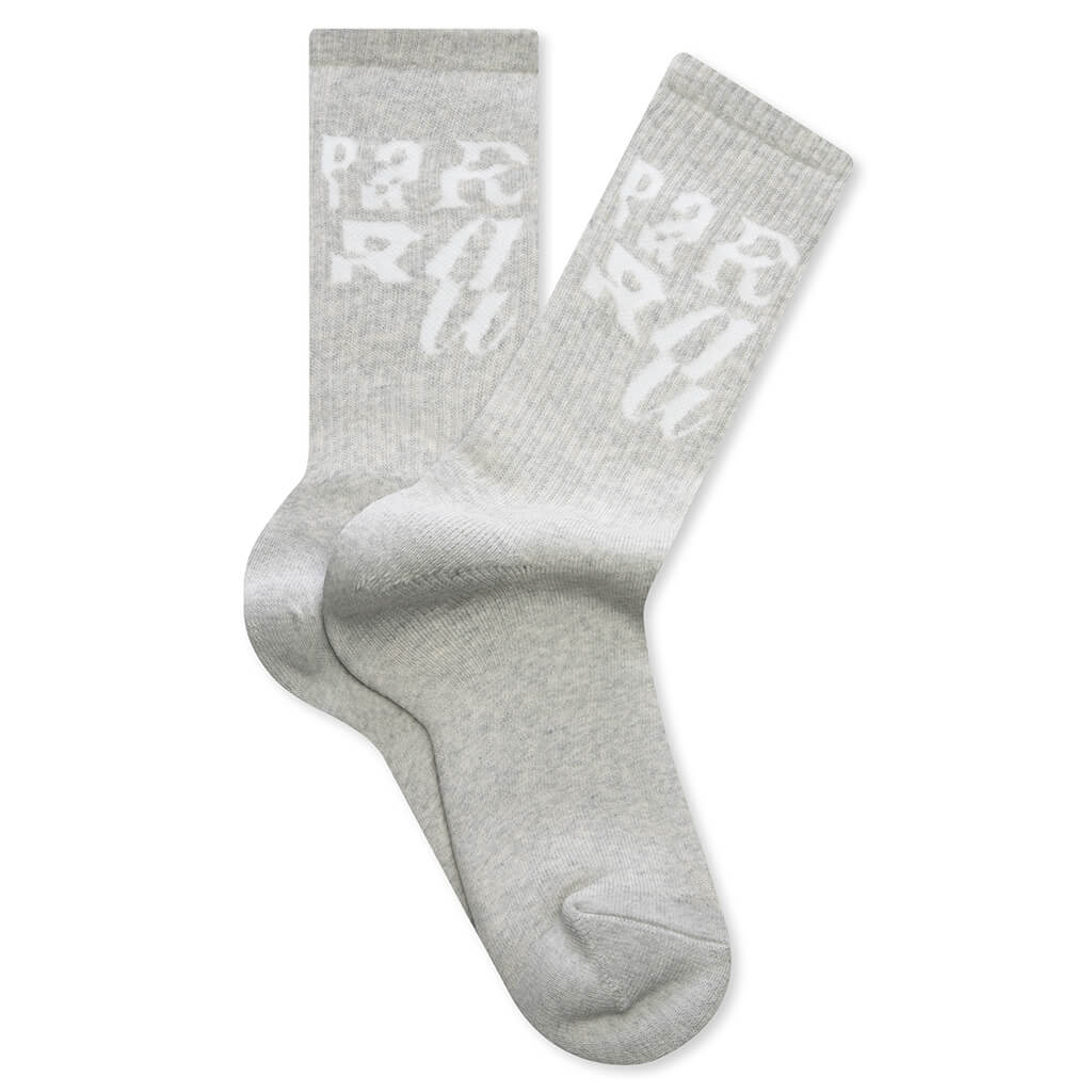 Error Logo Crew Socks - Grey