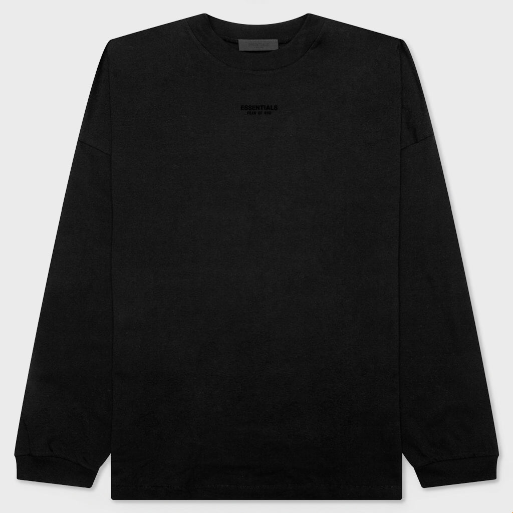 Essentials L/S Tee - Jet Black