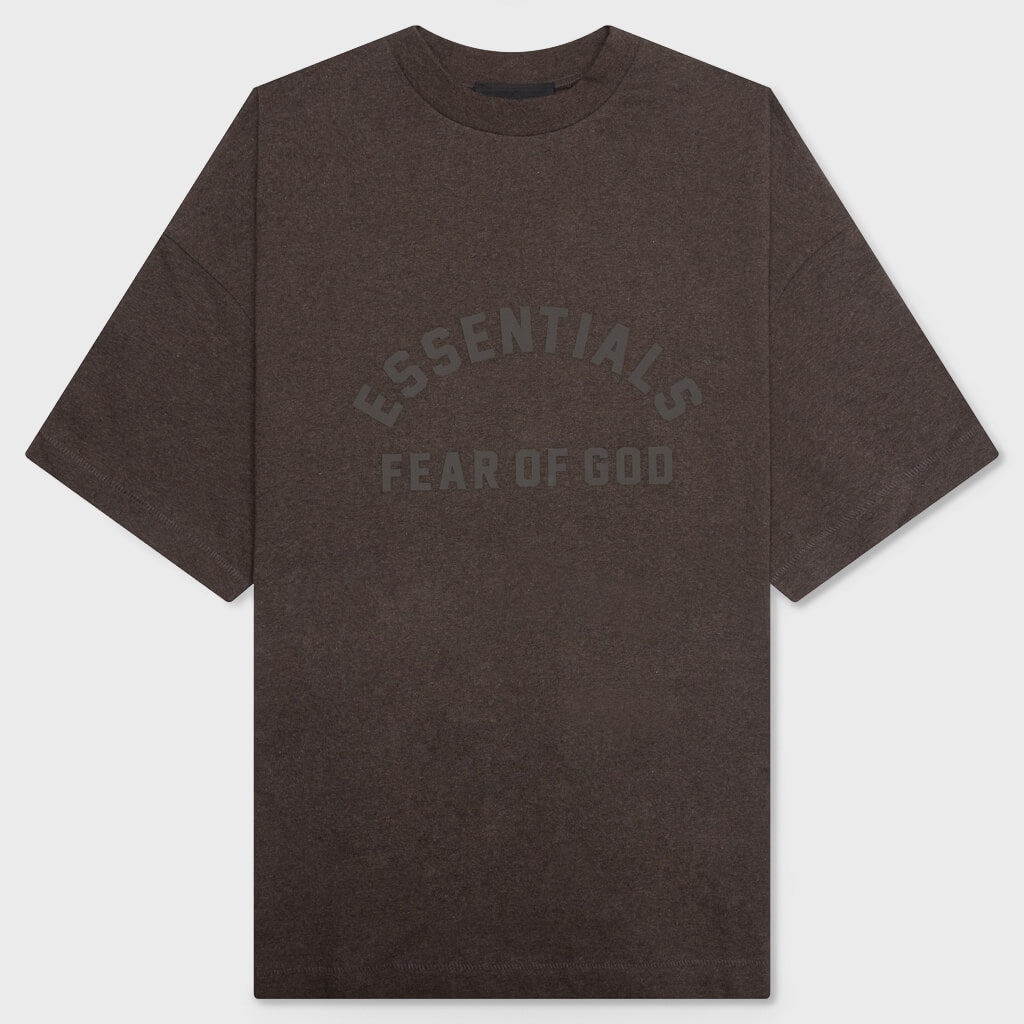Essentials Heavy S/S Tee - Heather Wood