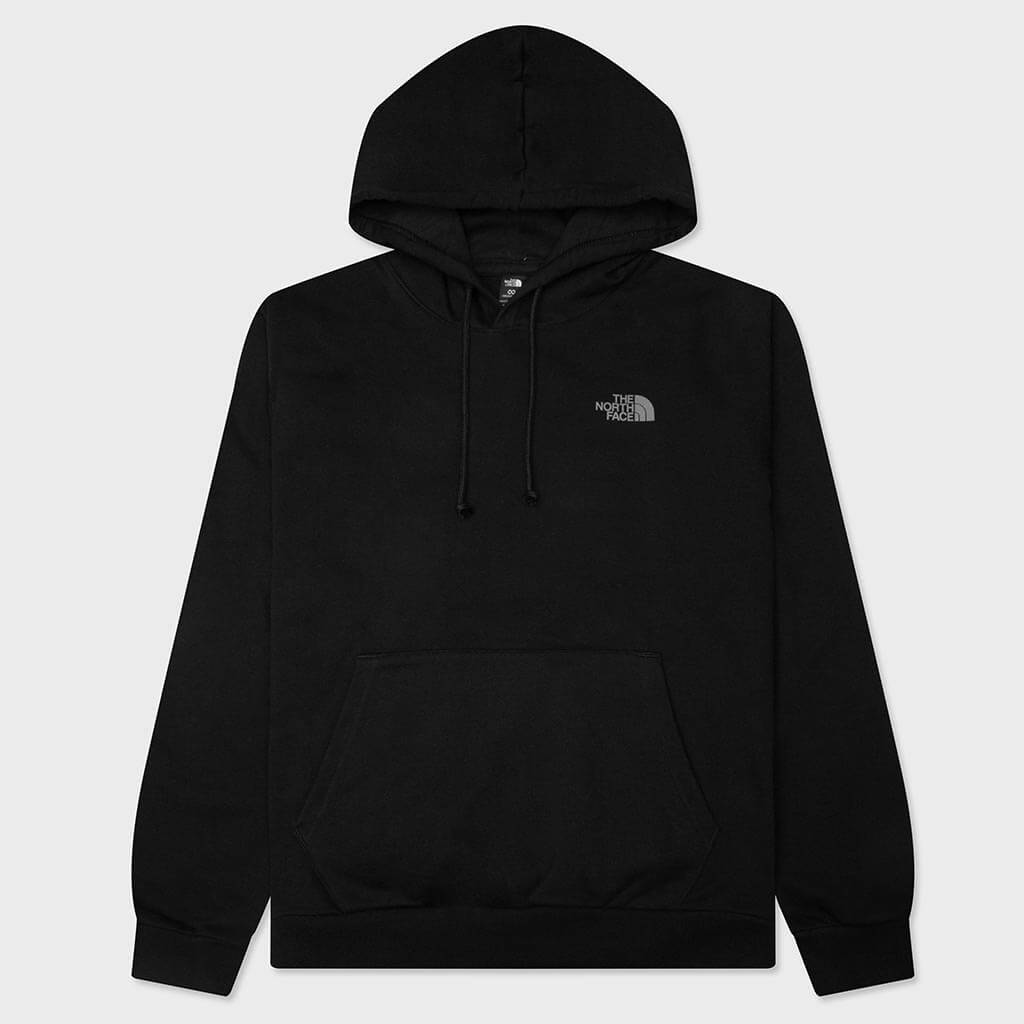 Evolution Mountain Sketch Regular Hoodie - Black