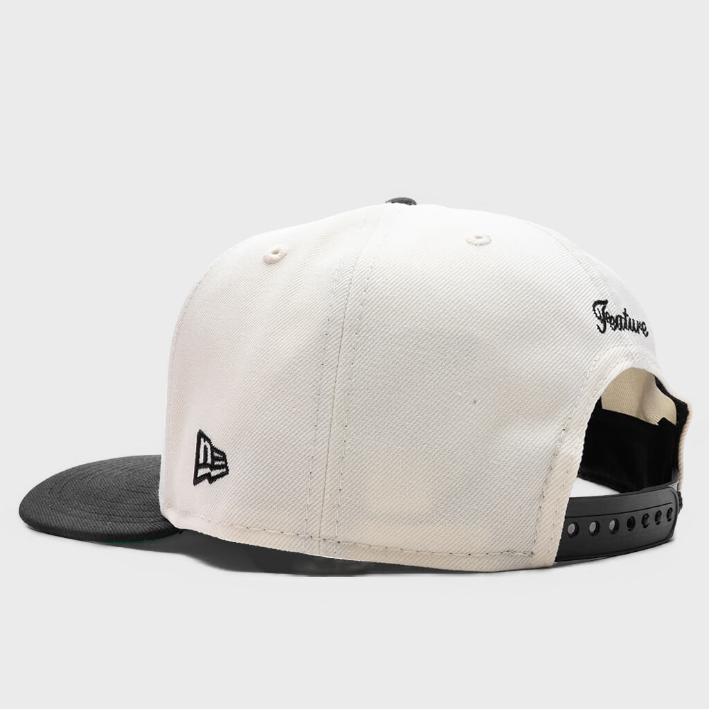 9FIFTY A-Frame Snapback Curve 'LV' Bones - Chrome/Black