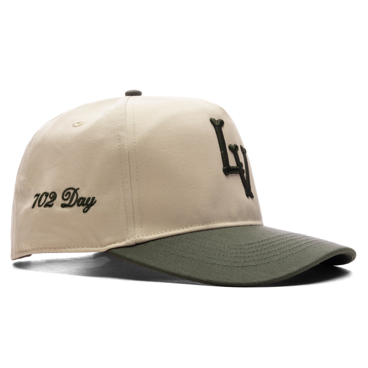 ‘LV’ Bones Two Tone - Natural/Moss