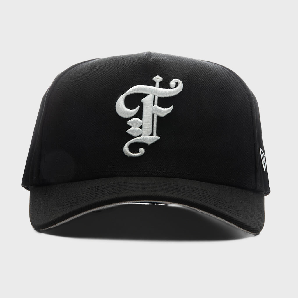 59FORTY Curved A-Frame Old English F - Black
