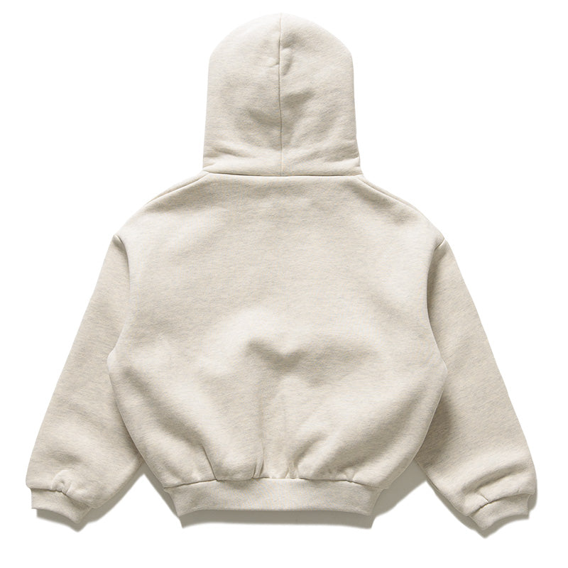 Kids Fear Of God Essentials Embossed Classic Hoodie - Oatmeal Heather