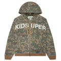 Face Camo Hoodie - Dark Green