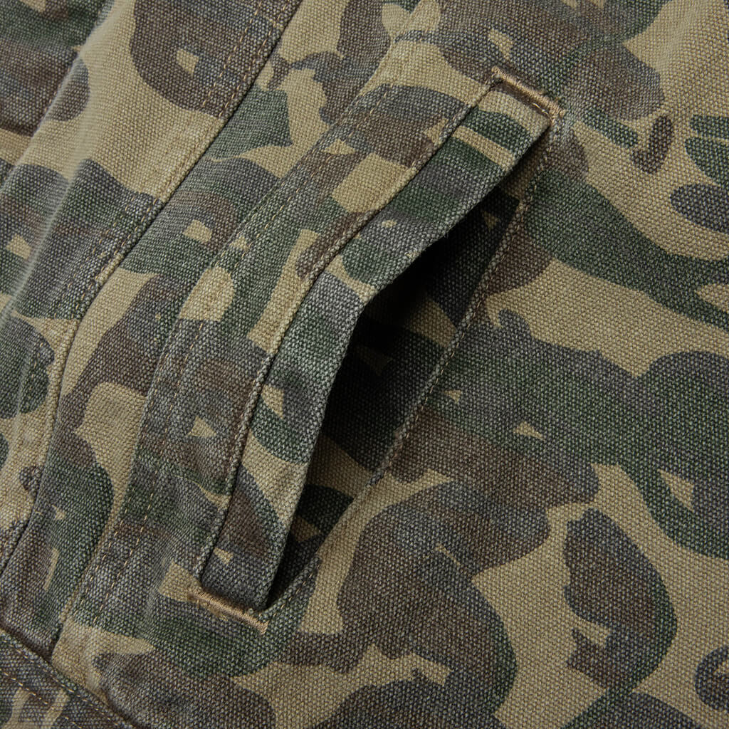Face Camo Jacket - Dark Green
