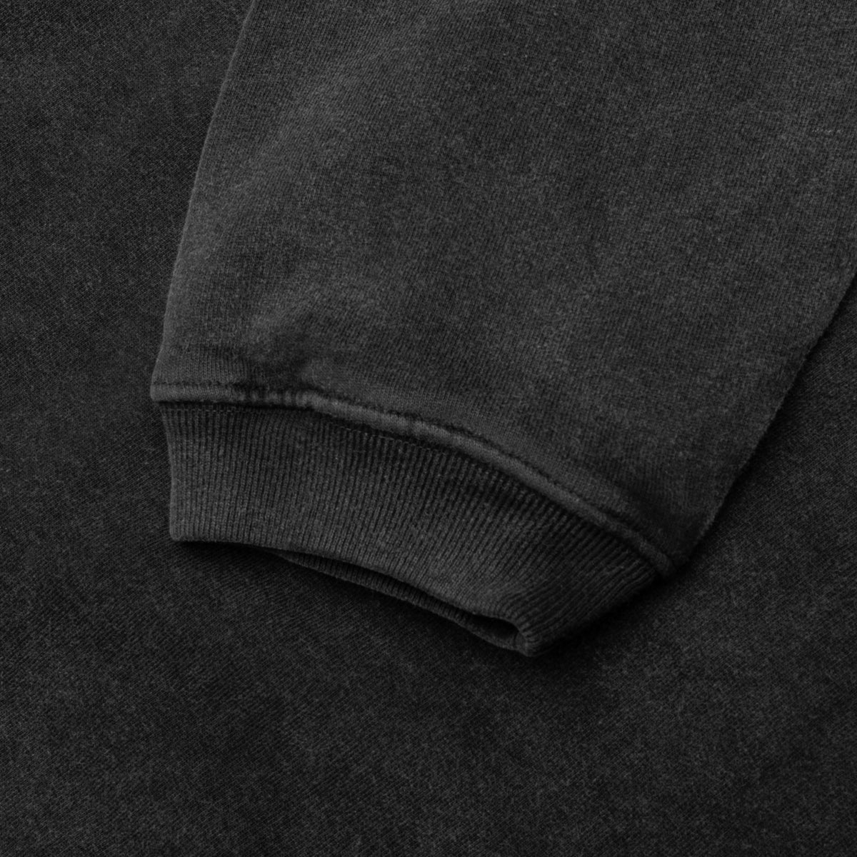 Faded Graphic Zip Hoodie - Washed Black