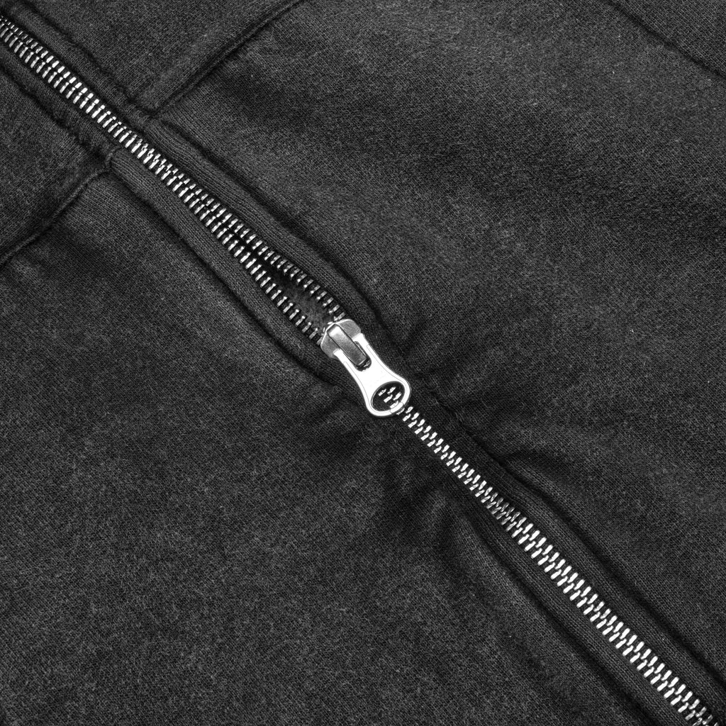 Faded Graphic Zip Hoodie - Washed Black