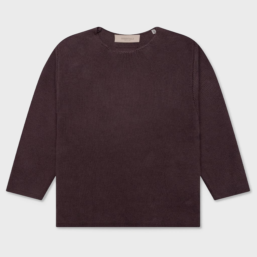 Kid's Raw Sweater - Plum