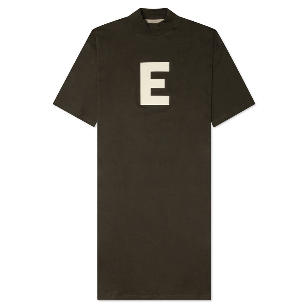 Women's 3/4 Tee Dress - Off Black