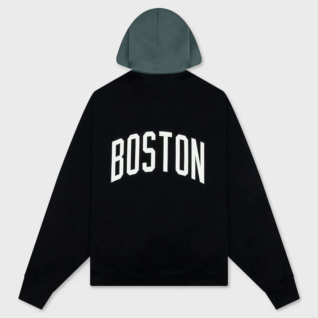 Celtics Sport Hoodie - Black/Balsam Green