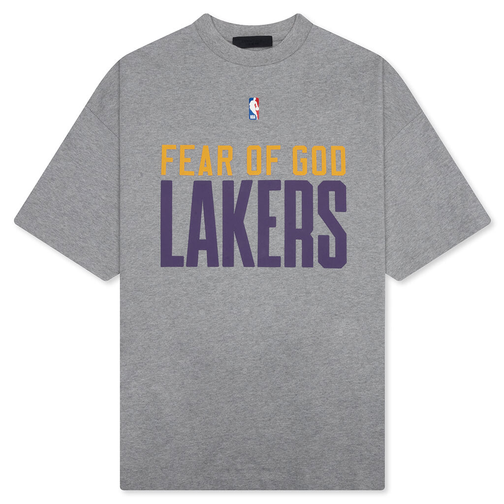 Lakers 90's Tee - Concrete Heather