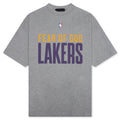 Lakers 90's Tee - Concrete Heather