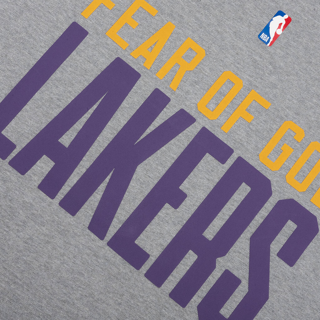 Lakers 90's Tee - Concrete Heather