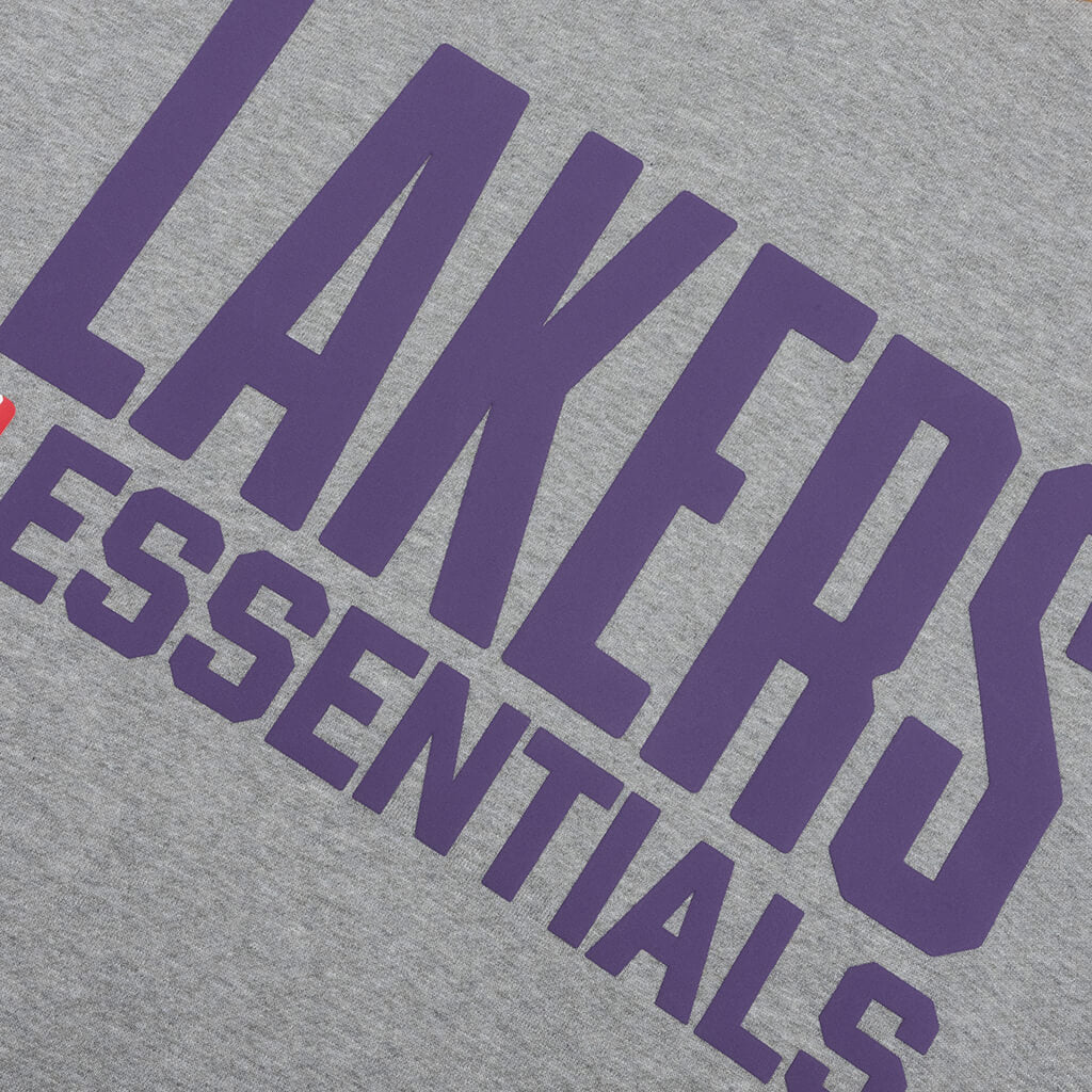 Lakers Sport Hoodie - Concrete Heather/Canyon