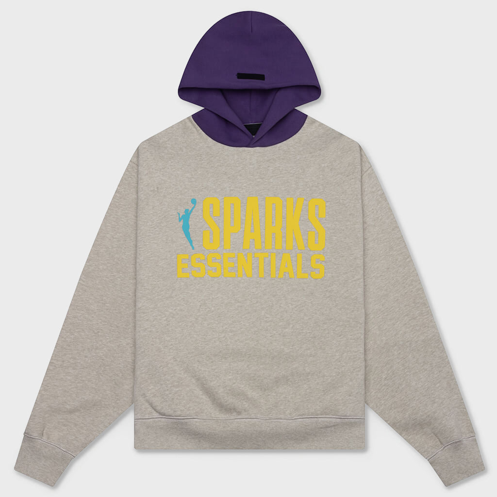 Women's Sparks Classic Hoodie - Heather Stone/Purple Reign