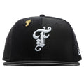 Old English F Fitted "Multi Panel" - Black