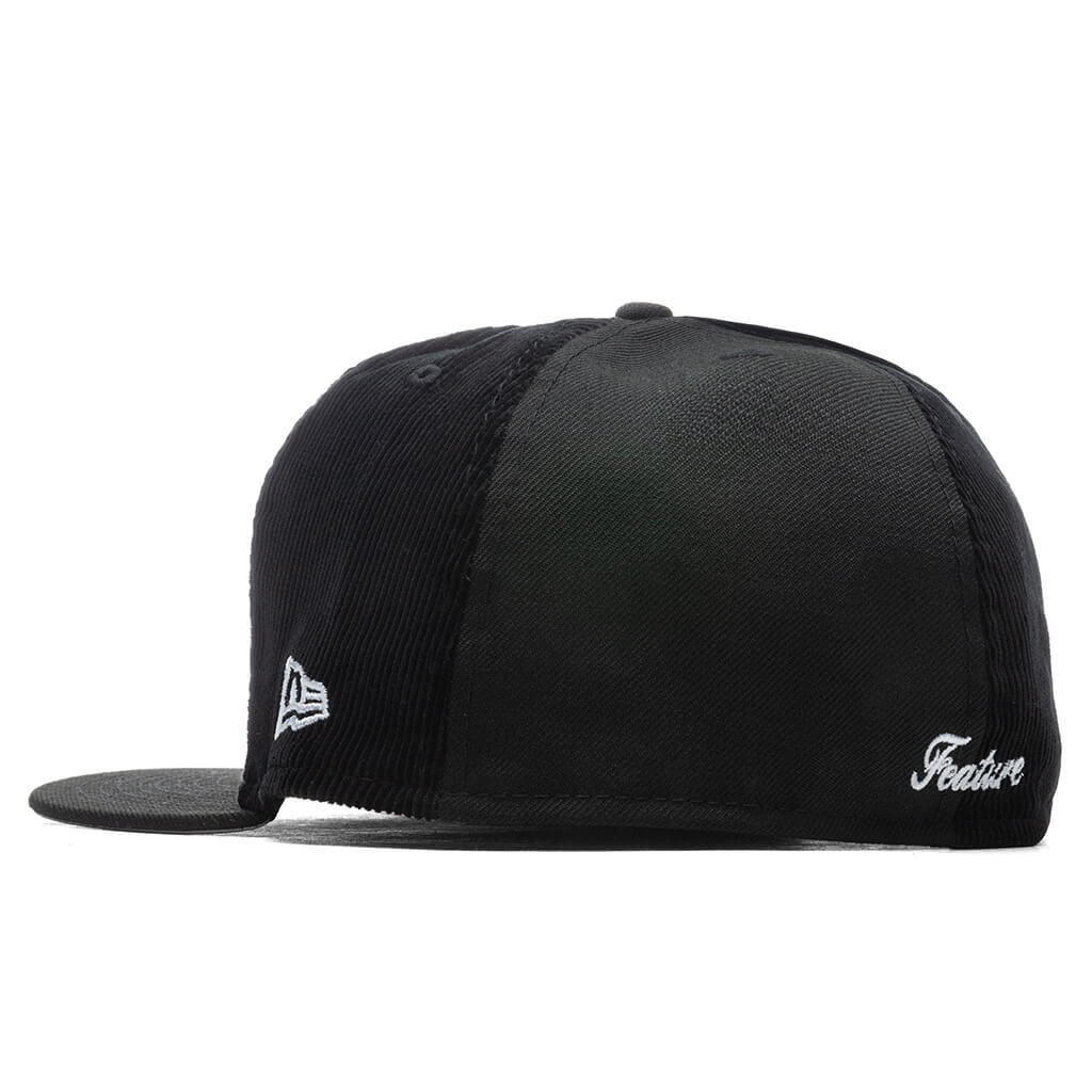 Old English F Fitted "Multi Panel" - Black