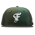 Old English F Fitted "Multi Panel" - Green