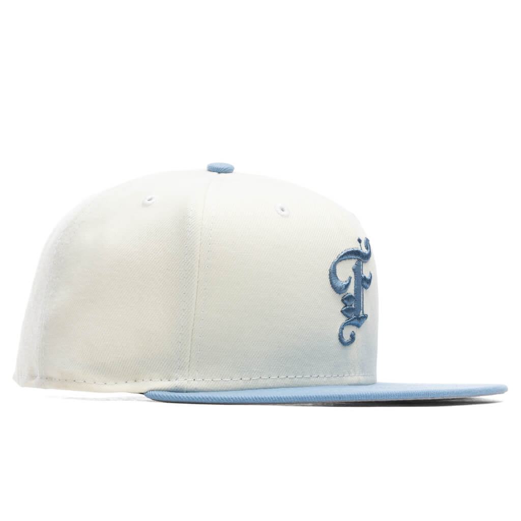 OE Fitted Cap - Off-White/Birdseye Blue