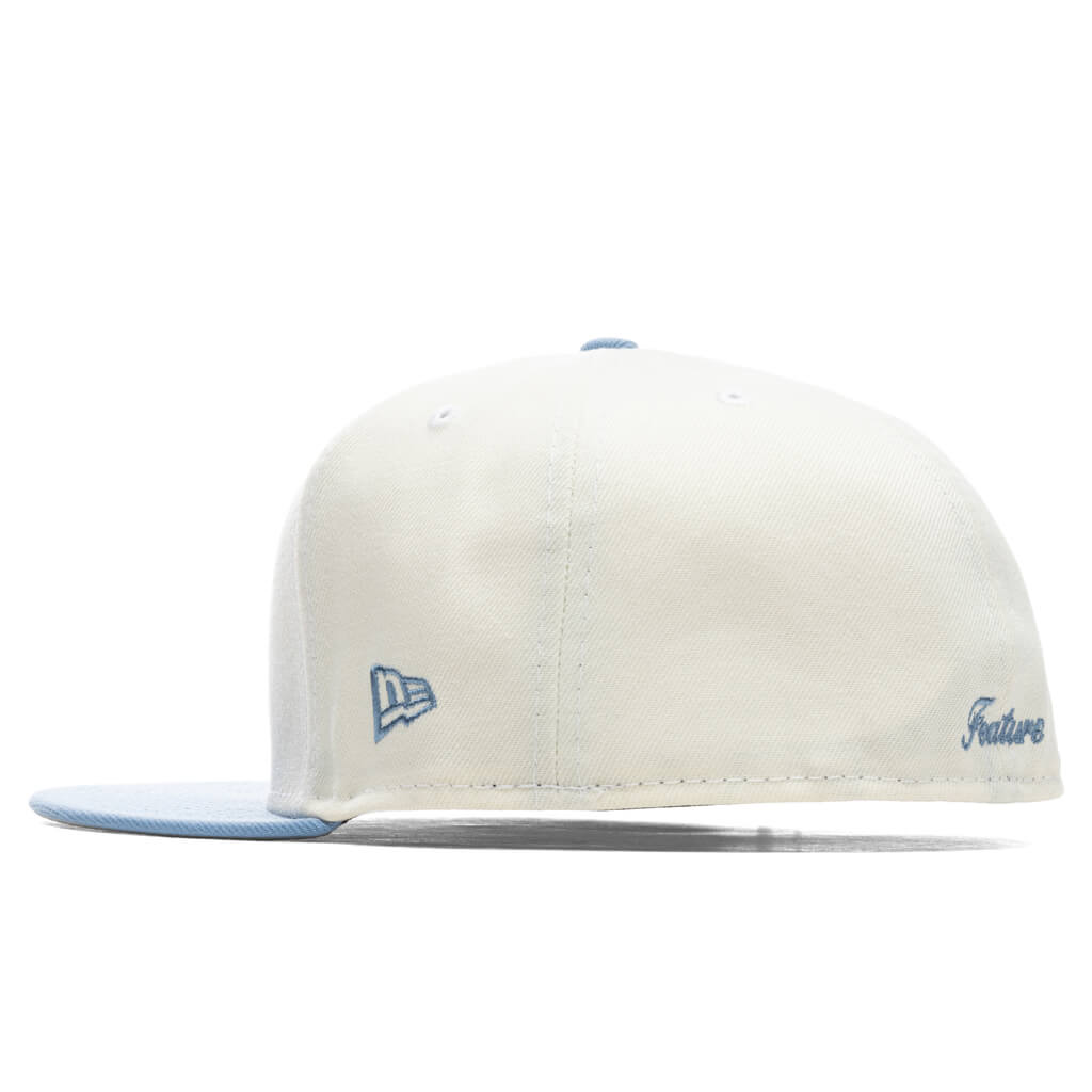 OE Fitted Cap - Off-White/Birdseye Blue