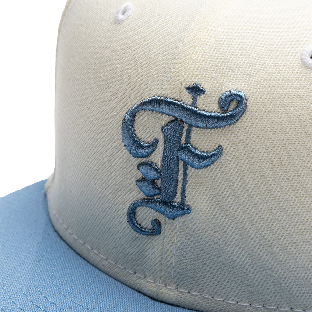 OE Fitted Cap - Off-White/Birdseye Blue