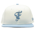 OE Fitted Cap - Off-White/Birdseye Blue