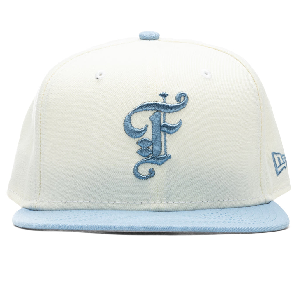OE Fitted Cap - Off-White/Birdseye Blue