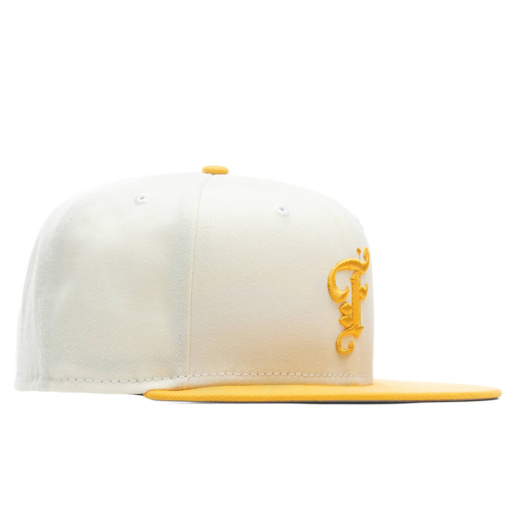 OE Fitted Cap - Off-White/Grilled Yellow