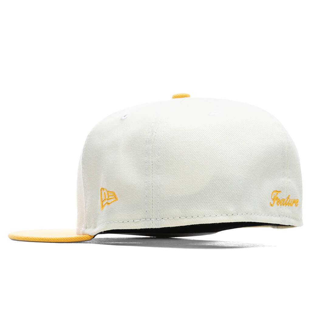 OE Fitted Cap - Off-White/Grilled Yellow