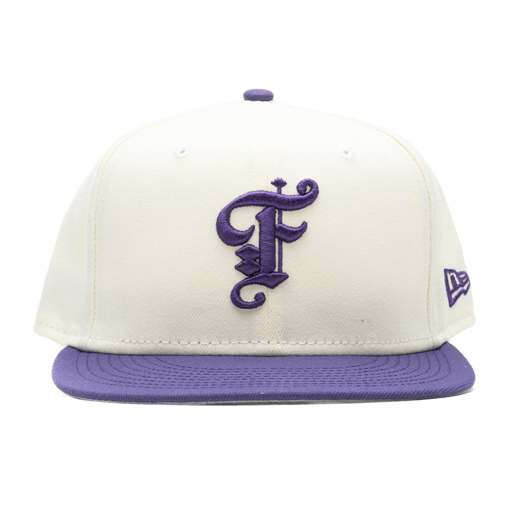 OE Fitted Cap - Off-White/New Orchid